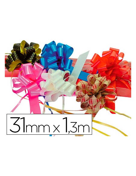 Cinta para hacer lazos rojo 130 cm x 31 mm unidad Cinta para hacer lazos rojo 130 cm x 31 mm unidad