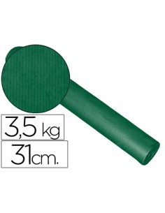 Papel de regalo kraft liso kfc bobina 31 cm 35 kg color verde