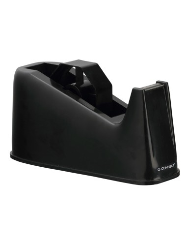 Portarrollo sobremesa q connect plastico para cintas de 33 y 66 mt color negro