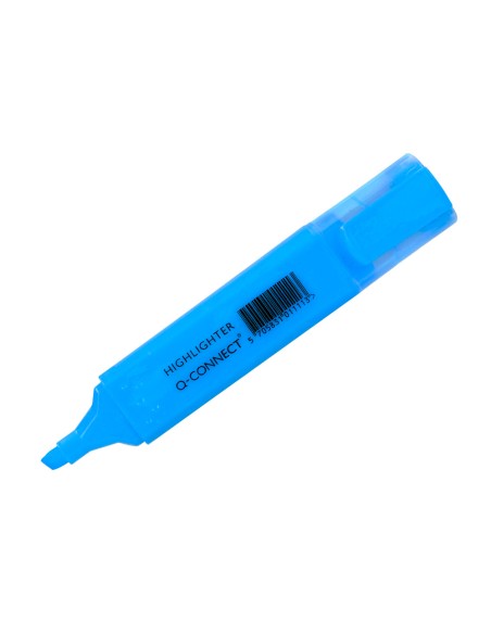 Rotulador q connect fluorescente azul punta biselada