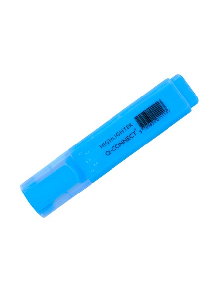 Rotulador q connect fluorescente azul punta biselada