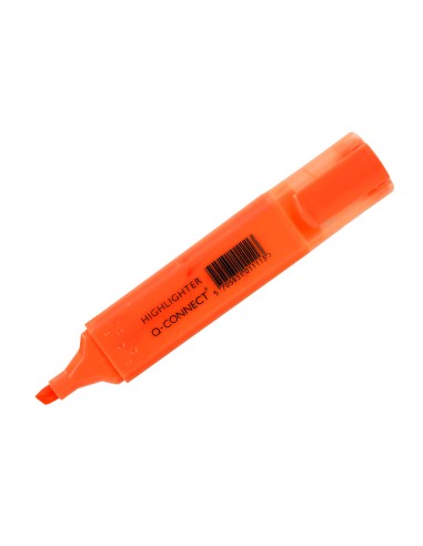 Rotulador q connect fluorescente naranja punta biselada