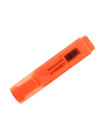 Rotulador q connect fluorescente naranja punta biselada