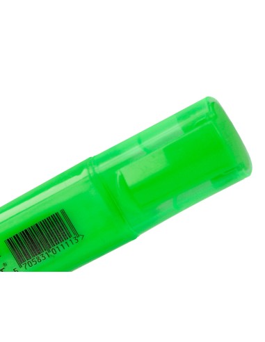 Rotulador q connect fluorescente verde punta biselada