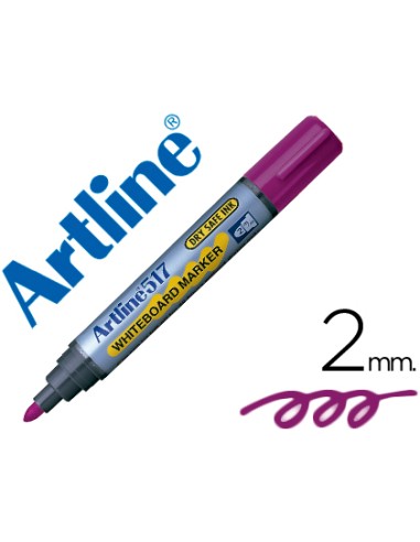 Rotulador artline pizarra ek 517 violeta punta redonda 2 mm tinta de bajo olor