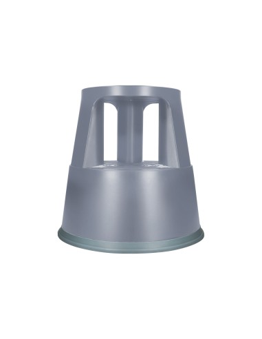 Taburete q connect ruedas retractiles tres ruedas dos niveles color gris