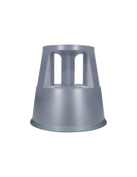 Taburete q connect ruedas retractiles tres ruedas dos niveles color gris