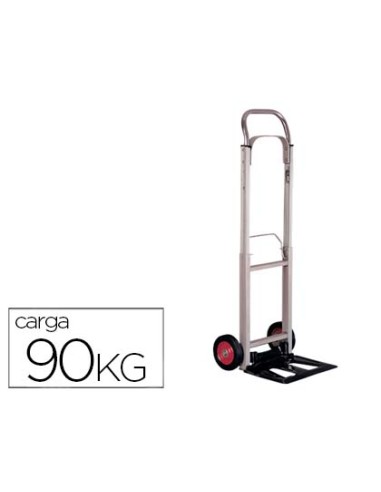 Carretilla portapaquetes q connect con ruedas plegablesen aluminio carga 90 kg 1110x390x410 mm