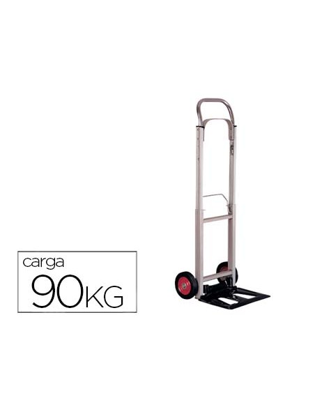 Carretilla portapaquetes q connect con ruedas plegablesen aluminio carga 90 kg 1110x390x410 mm
