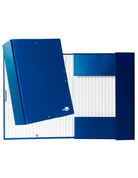 Carpeta proyectos liderpapel folio lomo 90mm carton forradoazul