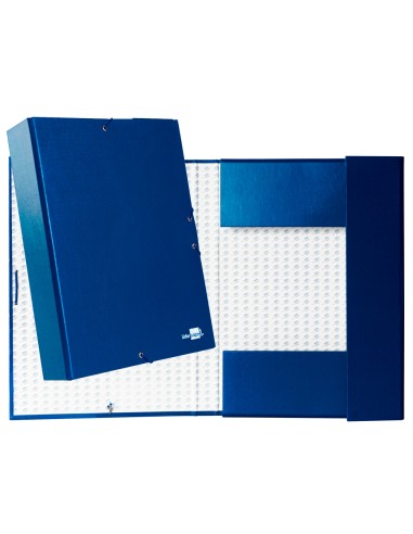 Carpeta proyectos liderpapel folio lomo 70mm carton forradoazul