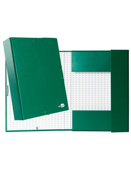 Carpeta proyectos liderpapel folio lomo 70mm carton forradoverde