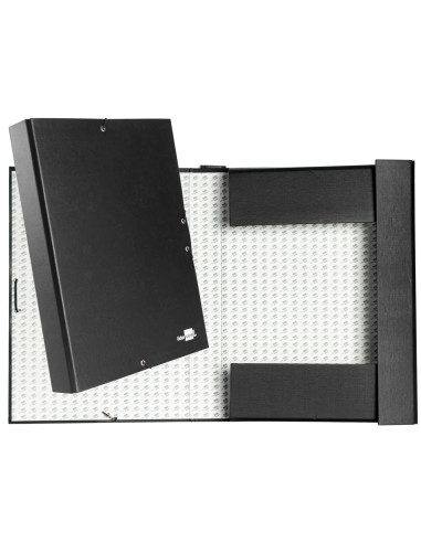 Carpeta proyectos liderpapel folio lomo 50mm carton forradonegra