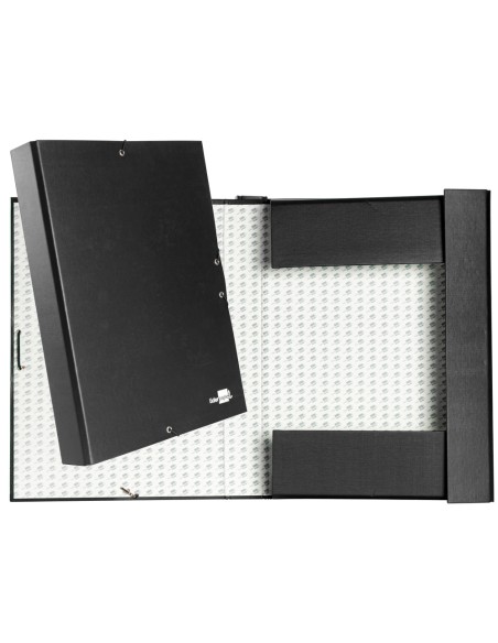 Carpeta proyectos liderpapel folio lomo 50mm carton forradonegra