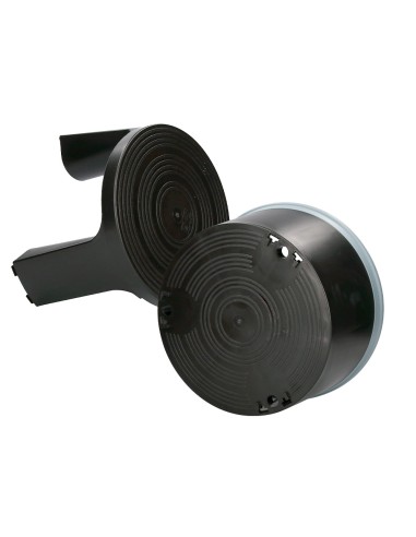 Taburete q connect ruedas retractiles tres ruedas dos niveles color negro