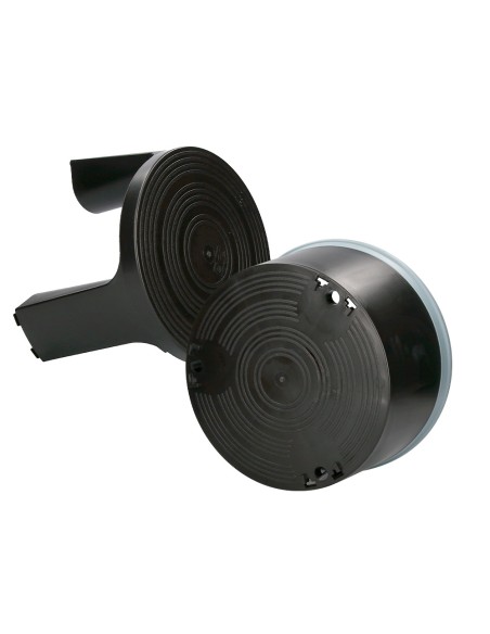 Taburete q connect ruedas retractiles tres ruedas dos niveles color negro