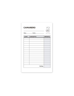 Talonario liderpapel camarero bolsillo original y copia t250