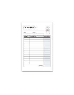 Talonario liderpapel camarero bolsillo original t150