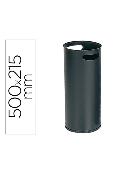 Paraguero metalico 306 negro 50x215 cm