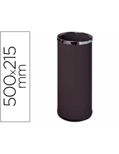 Paraguero metalico 301 negro aros cromado 50x215 cm