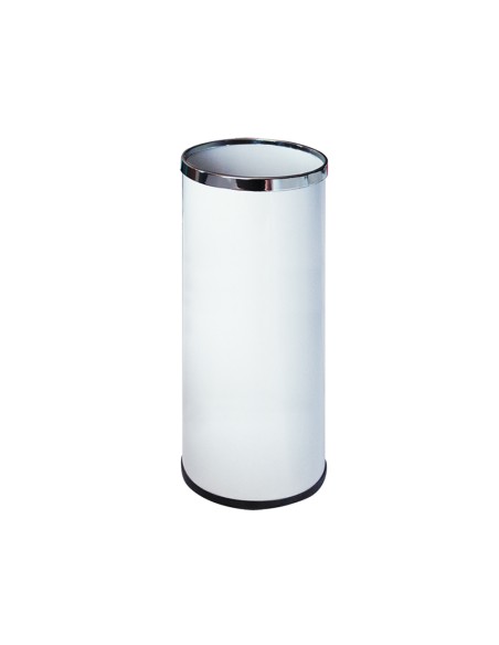 Paraguero metalico 301 blanco aros cromados 50x215 cm