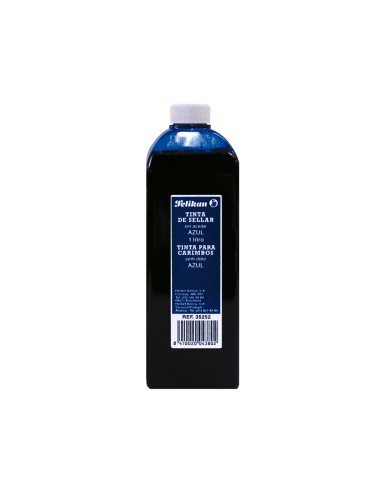 Tinta tampon pelikan azul frasco de 1 litro
