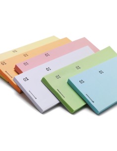 Talonario liderpapel mostrador 60x145 mm tl01 amarillo con matriz