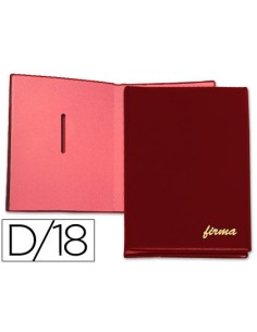 Portafirmas pardo 0875 burdeos 18 departamentos