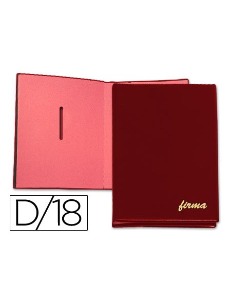 Portafirmas pardo 0875 burdeos 18 departamentos