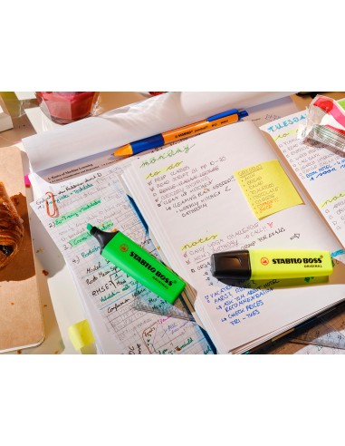 Rotulador stabilo boss fluorescente 70 rosa