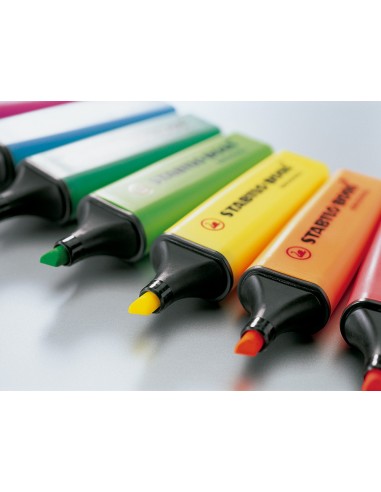 Rotulador stabilo boss fluorescente 70 rojo