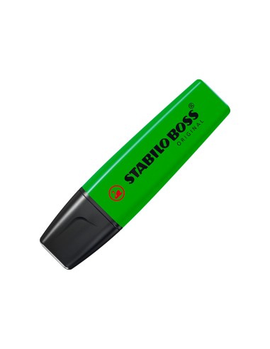 Rotulador stabilo boss fluorescente 70 verde