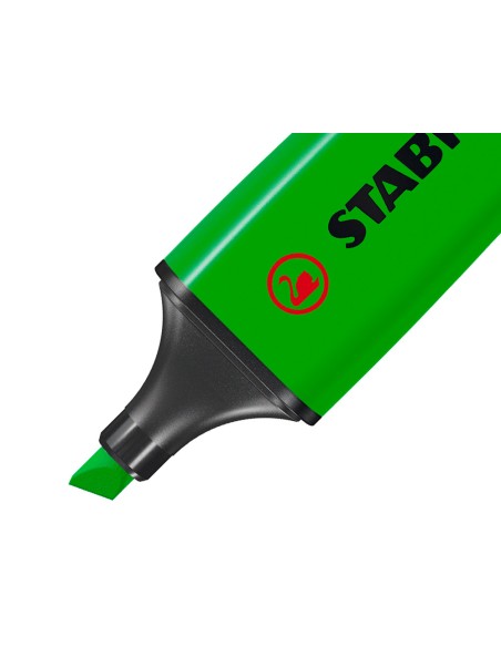 Rotulador stabilo boss fluorescente 70 verde