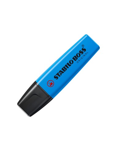 Rotulador stabilo boss fluorescente 70 azul