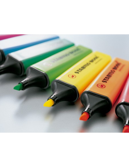 Rotulador stabilo boss fluorescente 70 azul