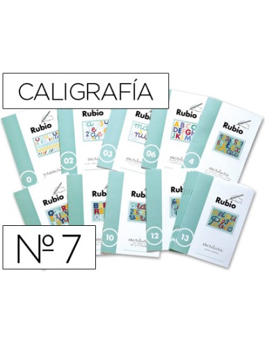 Cuaderno rubio caligrafia nº 7