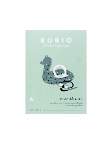 Cuaderno rubio caligrafia nº 6