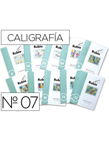 Cuaderno rubio caligrafia nº 07
