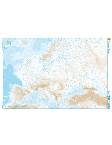 Mapa mudo b n din a4 europa fisico