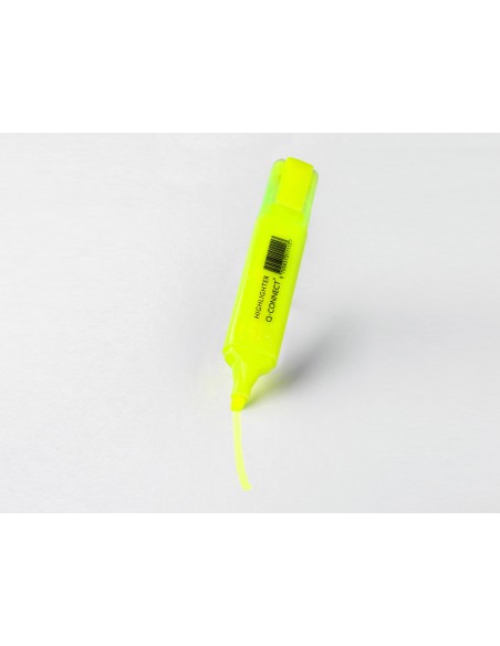 Rotulador q connect fluorescente amarillo punta biselada