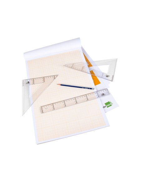Bloc papel milimetrado liderpapel encolado 297x420mm 50 hojas 80g m2