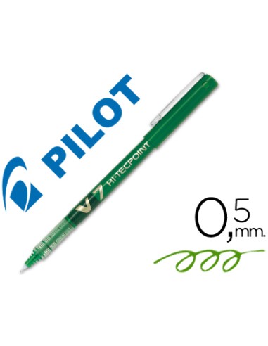 Rotulador pilot punta aguja v 7 verde 07 mm