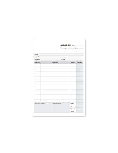 Talonario liderpapel albaran cuarto original y dos copias t315