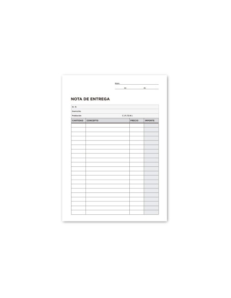 Talonario liderpapel entregas cuarto original y 2 copias t326