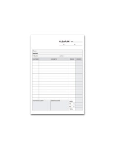 Talonario liderpapel albaran cuarto original y copia t215