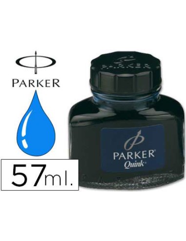 Tinta estilografica parker azul permanente frasco