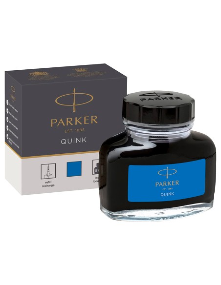 Tinta estilografica parker azul real frasco