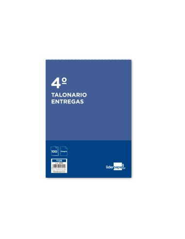 Talonario liderpapel entregas cuarto original t126