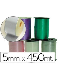 Cinta fantasia 500 mt x 5 mm plata
