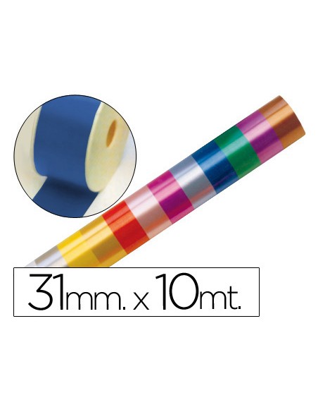 Cinta fantasia 10 mt x 31 mm azul